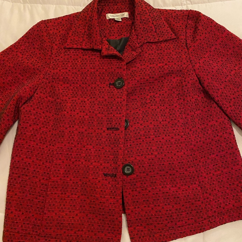 Coldwater Creek Women’s Red Jacket. Size M